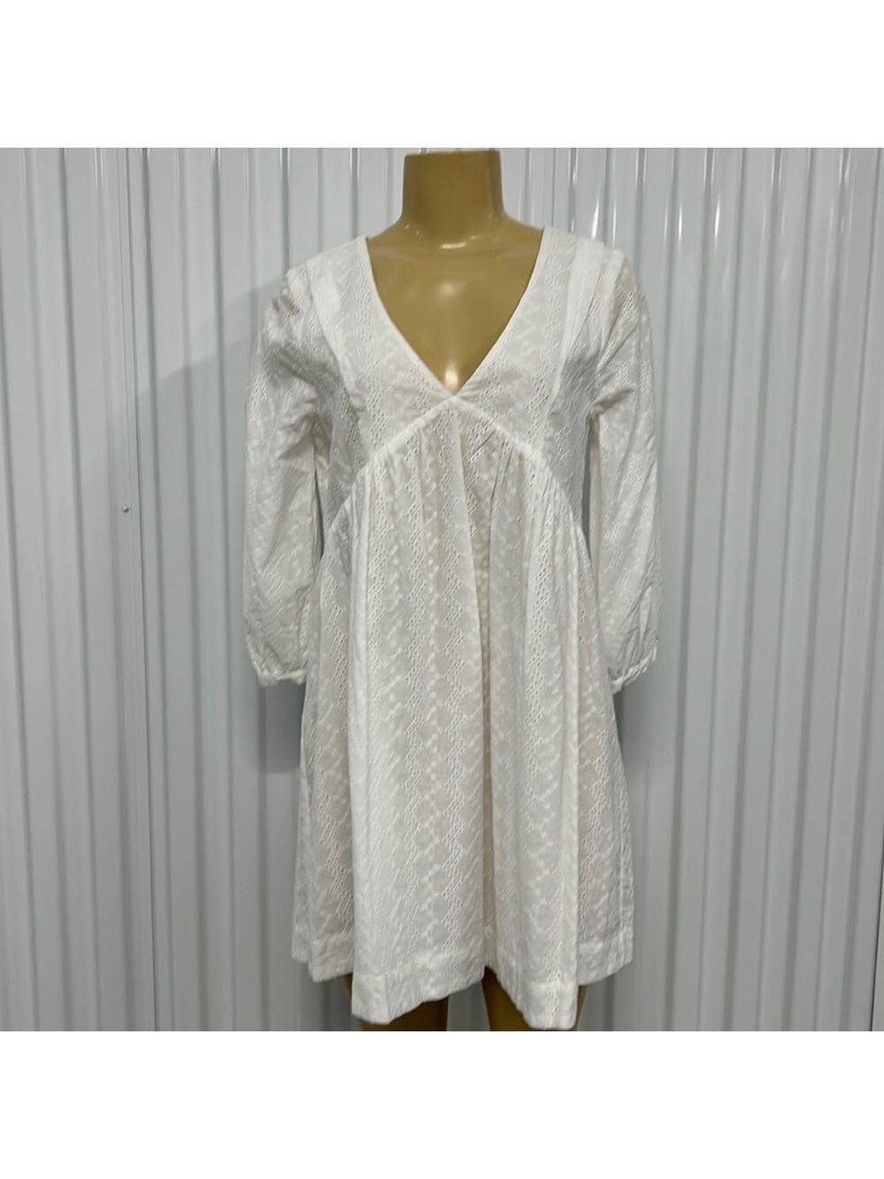 4021 NWT $98 EVERY Eyelet Cotton white Dress - Picture 2 of 4